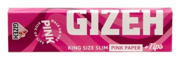 Gizeh ALL PINK King Size Slim Papier + Tips  Zigarettenpapier Blättchen Papers